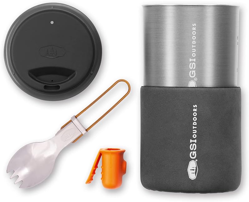 Set Cocina y Comer Mochilero Ultraligero Minimalista