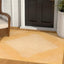 Alfombra exterior cuadrada 5x3ft amarillo/marfil