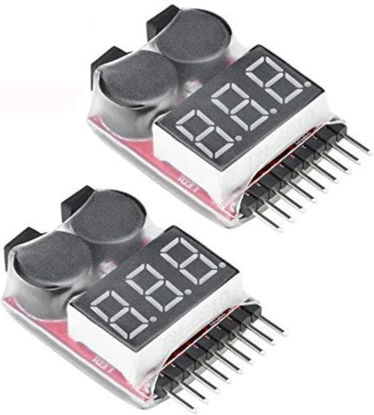 Probador voltaje batería LiPo con alarma LED