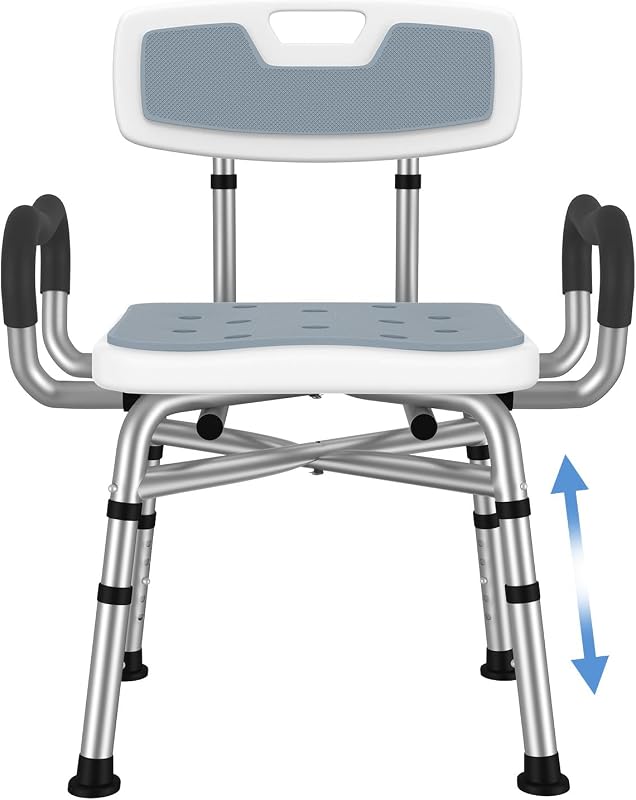 Silla ducha ajustable asiento bañera 550lb antiderrap