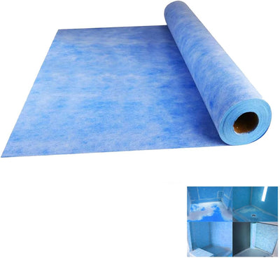 Membrana impermeable para ducha 3.3x98.5ft 23.6mil azul HDPE