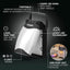 Linterna LED plegable resistente al agua paquete 1 color negro