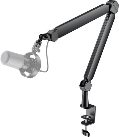 Soporte micrófono metal pesado con abrazadera y roscas