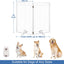 Puerta plegable metal para perros gatos 40pulg