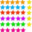 35 Imanes estrella para nevera oficina cocina pizarra blanca