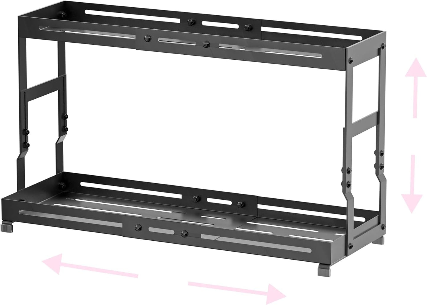 Estantería metal ajustable encimera 2 niveles cocina baño