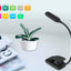 Luz lectura recargable con clip 3 modos brillo regulable para niños