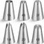 6 Pzas Puntas Tubo Acero Inox para Glaseado Pasteles