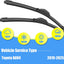 Limpiaparabrisas Toyota Rav 26x16x12 set 3