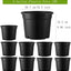 Macetas 3gal plástico resistente 10" con drenaje set 10