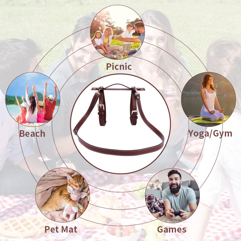 Manta picnic al aire libre con correa ajustable