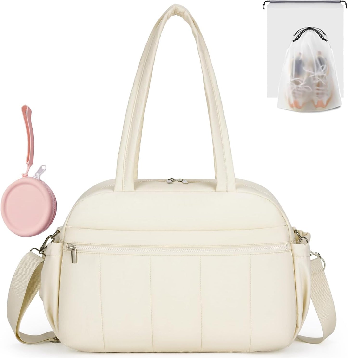 Bolsa gimnasio mujer mini viaje con bolsas zapatos monedas