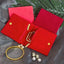 3 bolsas terciopelo rojo 4x4" con cremallera para joyas