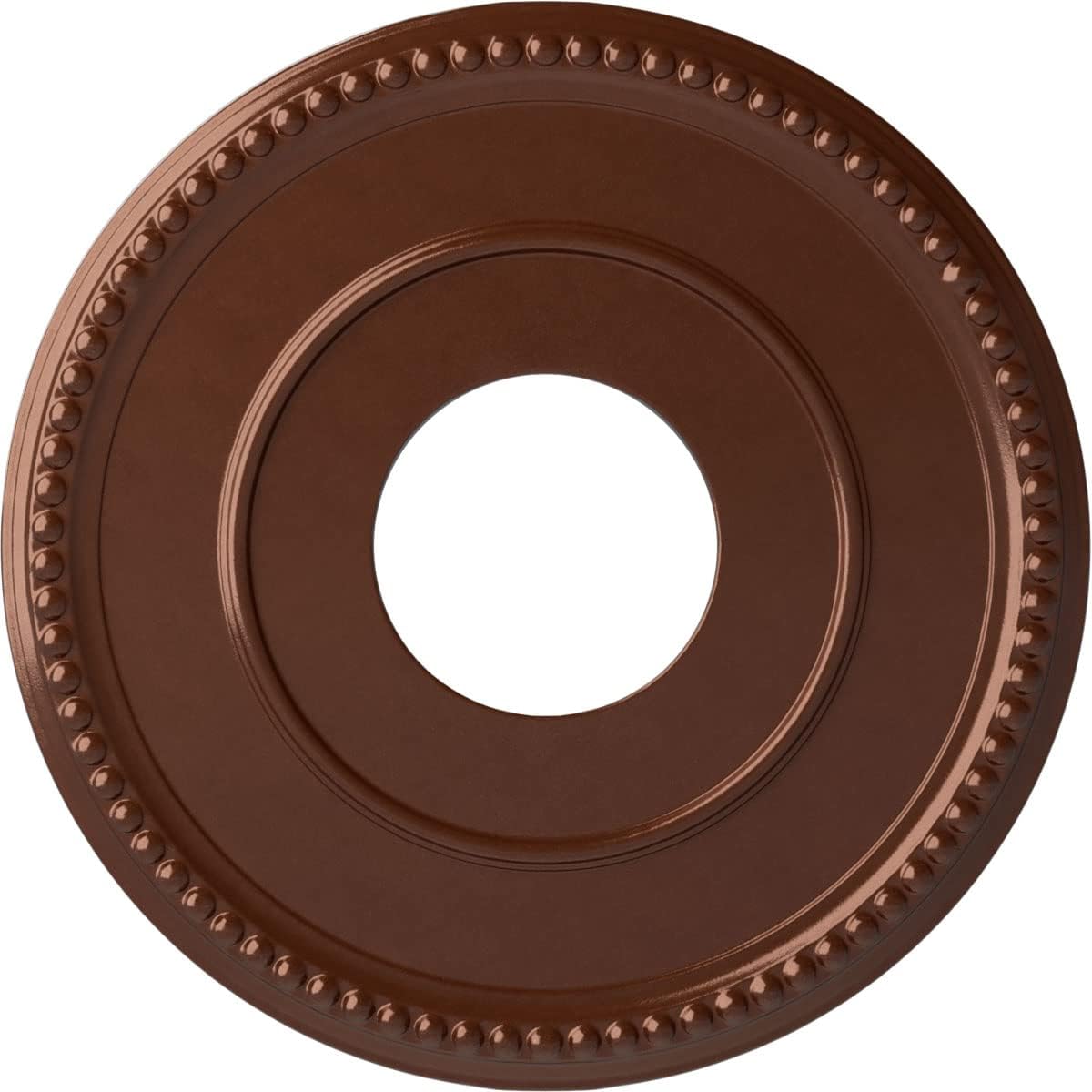 Medallón techo cobre penny 12-1/2x3-7/8x3/4