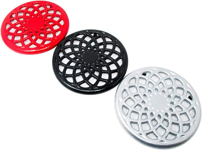 Set 3 Salvamanteles Hierro Fundido Negro/Rojo/Plateado