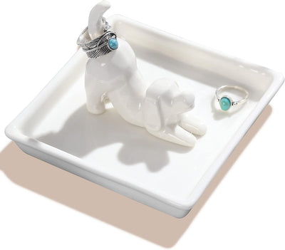 Soporte anillos y joyas para amantes de perros día madre