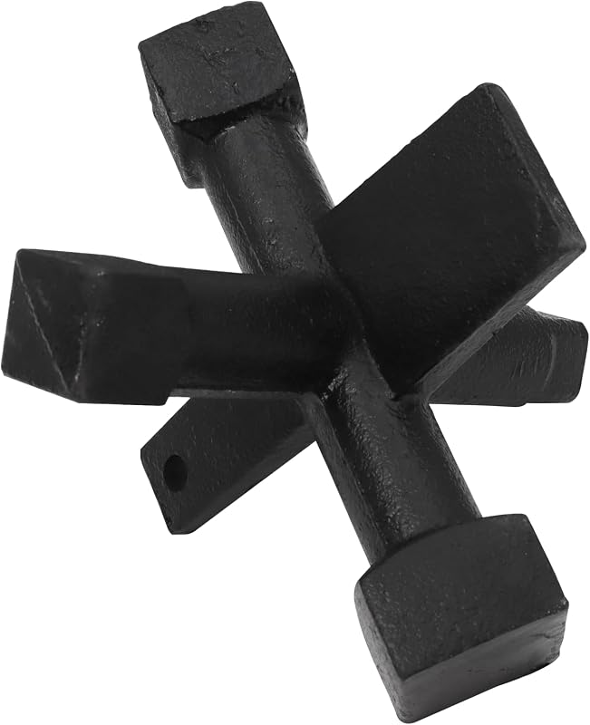 Llave limpieza plomería 6 lados para trampas roscadas