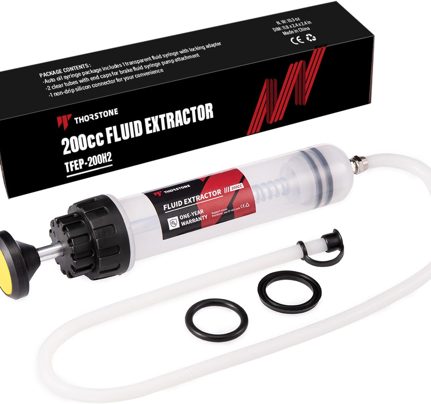 Jeringa cambio aceite 200cc manguera 31" succión manual
