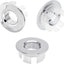 3 Pzas Anillos Desbordamiento Fregadero Baño Cubierta Cromada