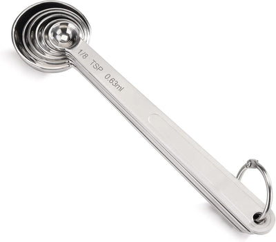 Set 6 Cucharas Medidoras Acero Inox 18/8