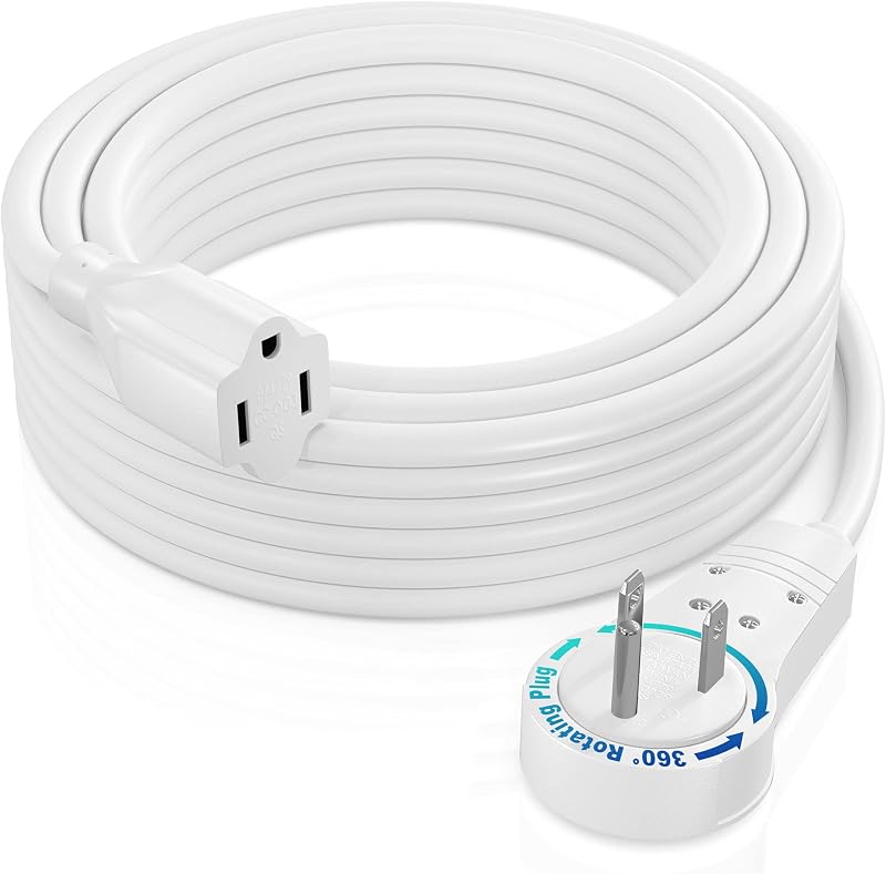 Cable extensión 30ft enchufe giratorio 360° UL