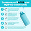 Botella agua 2L Tritan sin BPA a prueba de fugas