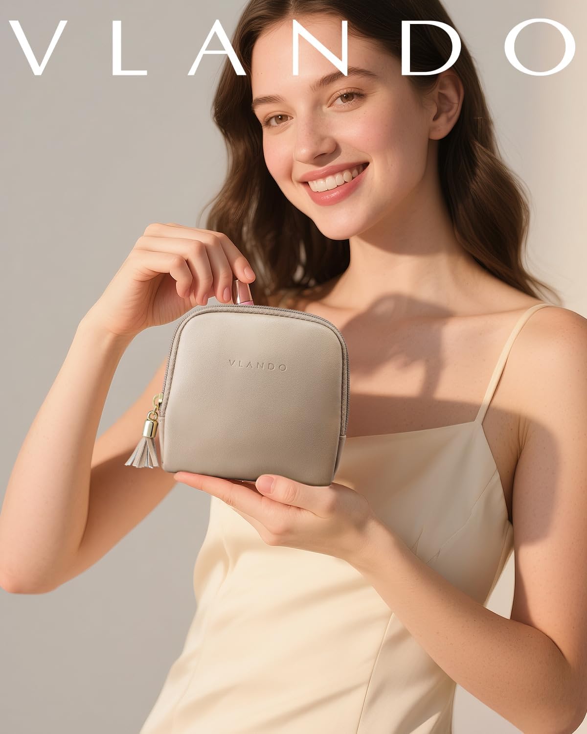 Bolsa organizadora joyas terciopelo con cremallera