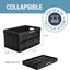 Contenedores plegables Obsidian 62L set 3 apilables