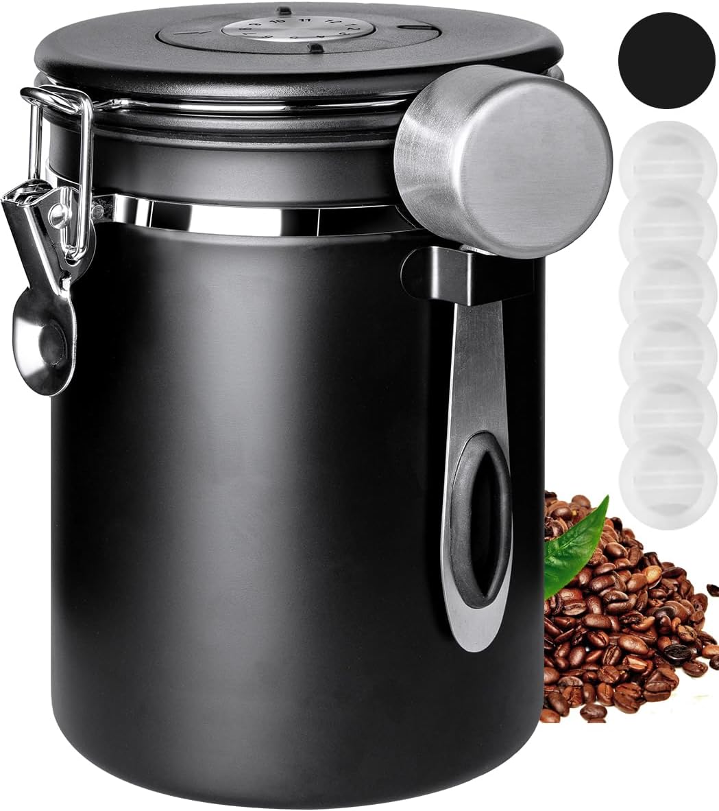 Recipiente café acero inox 60oz con tapa hermética