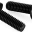 Pernos hexagonales con brida 1/4-20x3/4 acero inox A2 negro 25pzas