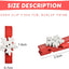 50 Clips Navidad madera roja para tarjetas y fotos