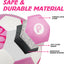 Balón fútbol tamaño 3 4 rosa y blanco para niñas