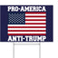 Letrero anti Trump pro Biden patio 12x18"