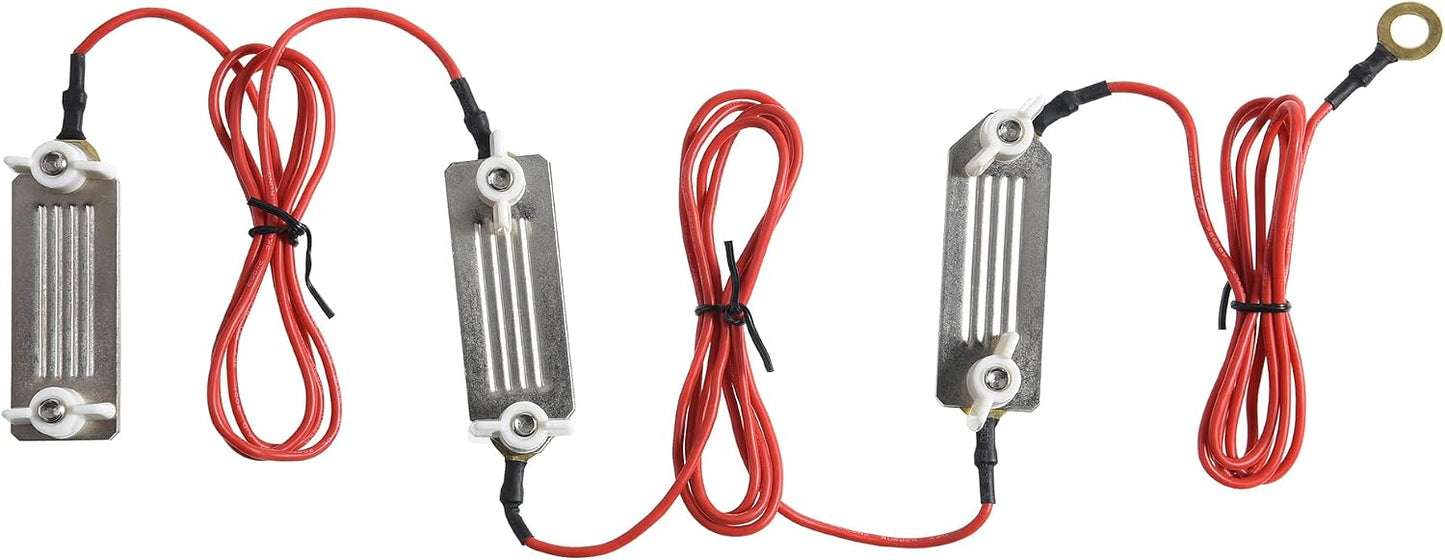 Cinta valla eléctrica con 3 placas y alambres