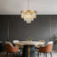 Candelabros cristal 9 luces doradas para comedor y