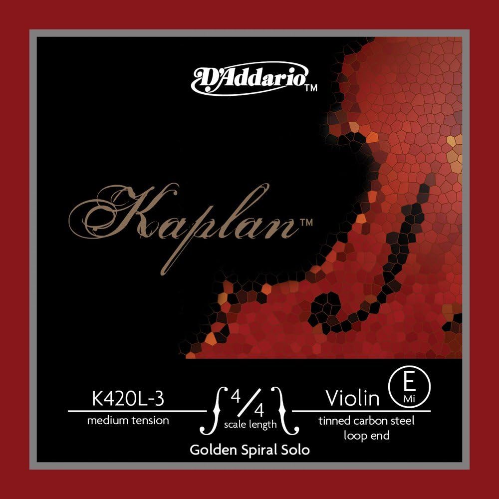 Cuerda violín E espiral dorada K420L-3 escala 4/4