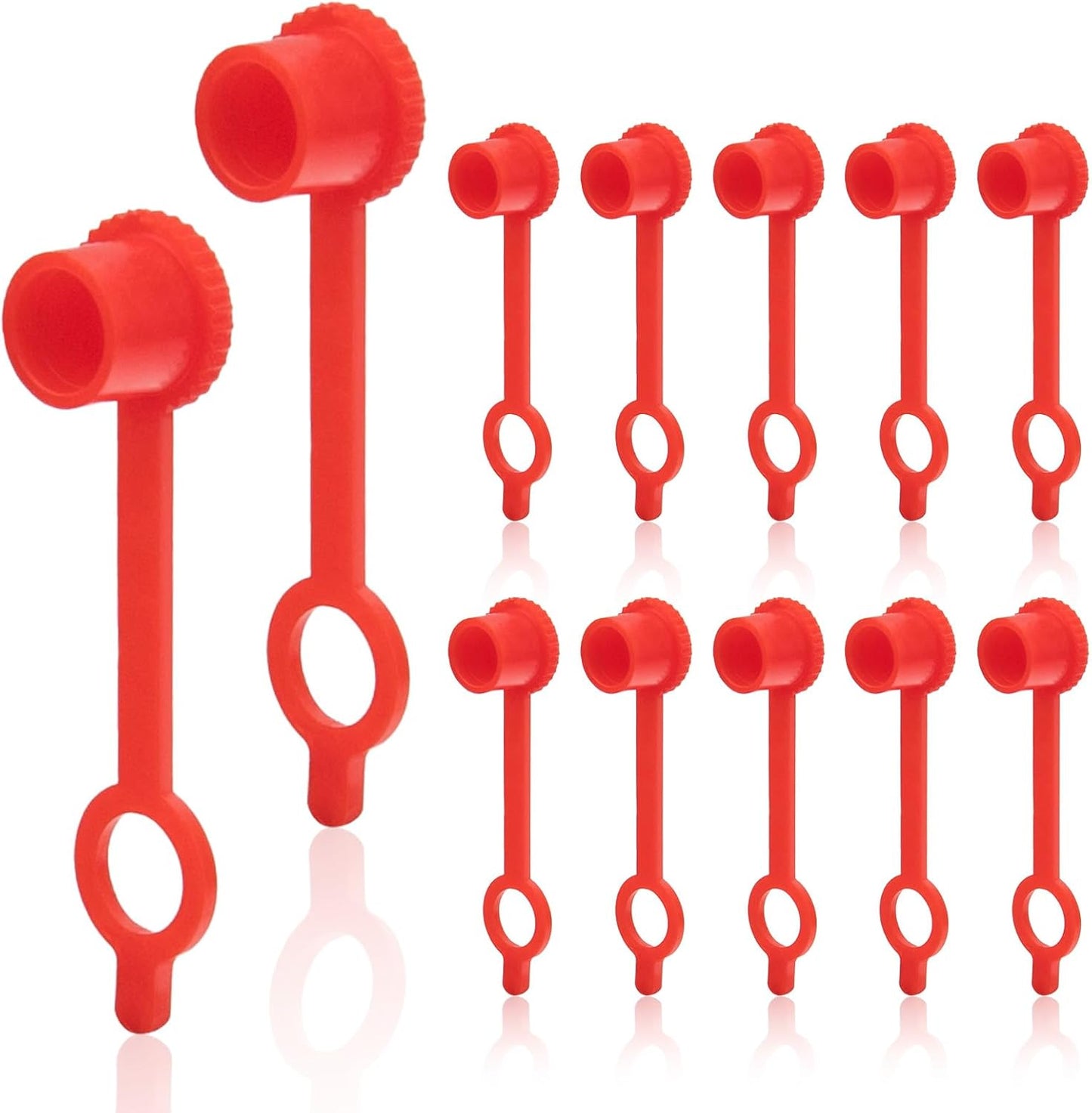 Tapas protectoras grasa plástico rojo pack 30