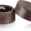 Caja anillos madera redonda 2" para hombres mujeres