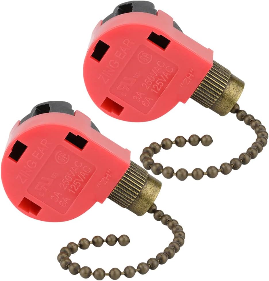 Interruptor ventilador techo 3 velocidades 4 cables Zing Ear
