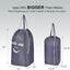 2 Bolsas Lavandería Viaje con Asas Base Cuadrada Azul Claro