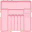 Organiz. cubiertos cajón cocina 22x19pulg con insertos cuchillos
