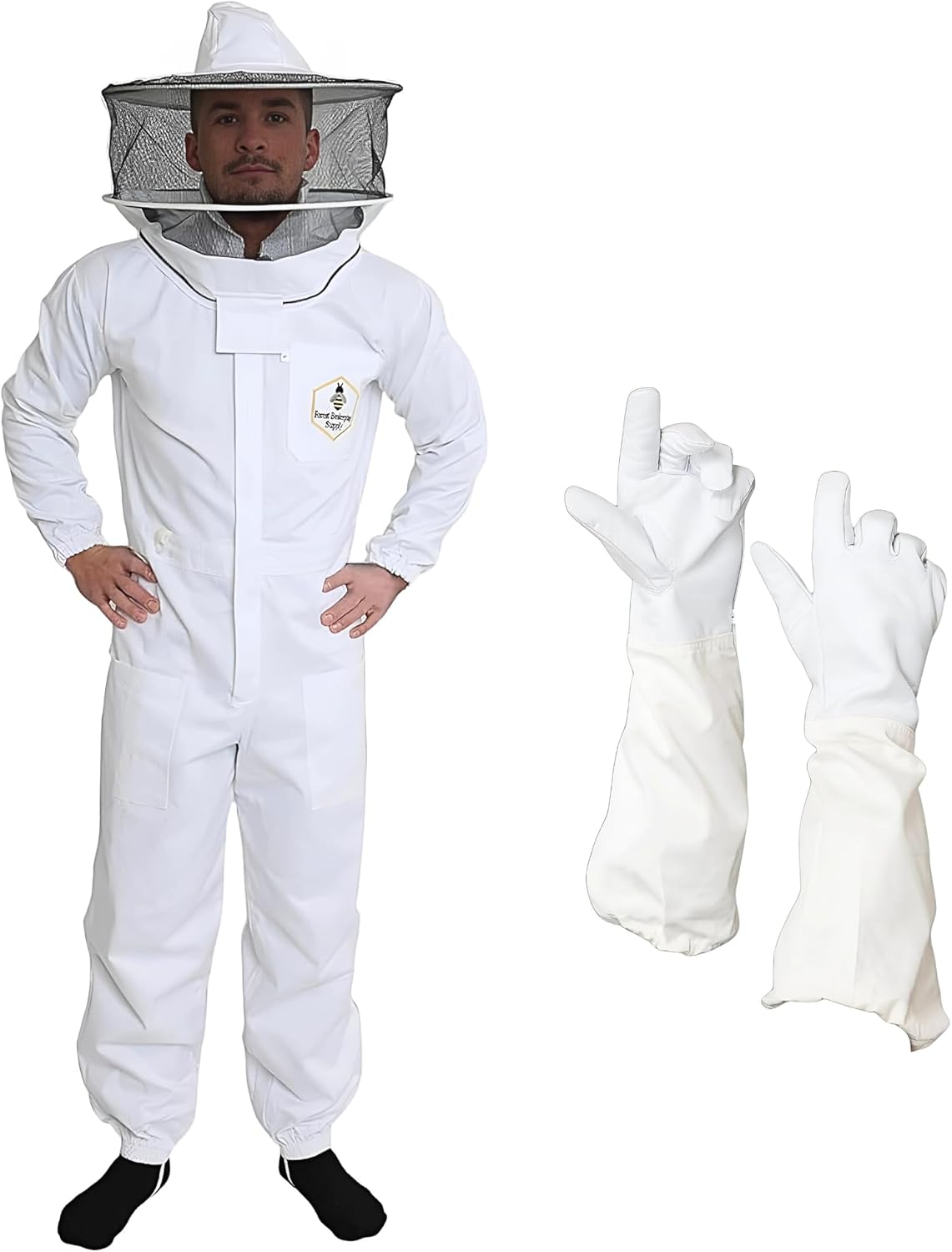 Traje apicultura 100% algodón para hombres y mujeres xl