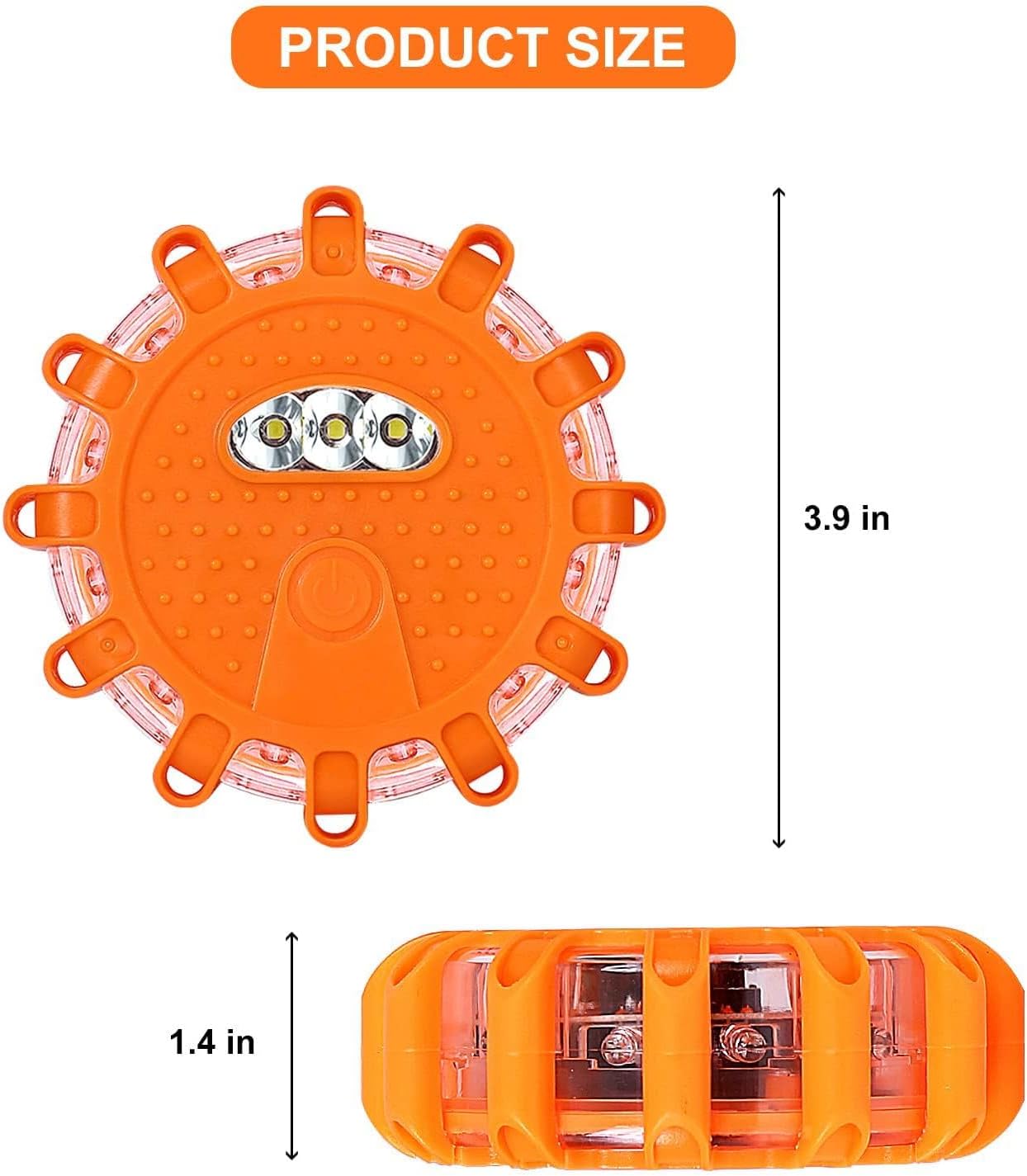 Kit bengalas LED GP904 9 modos imán fuerte emergencia
