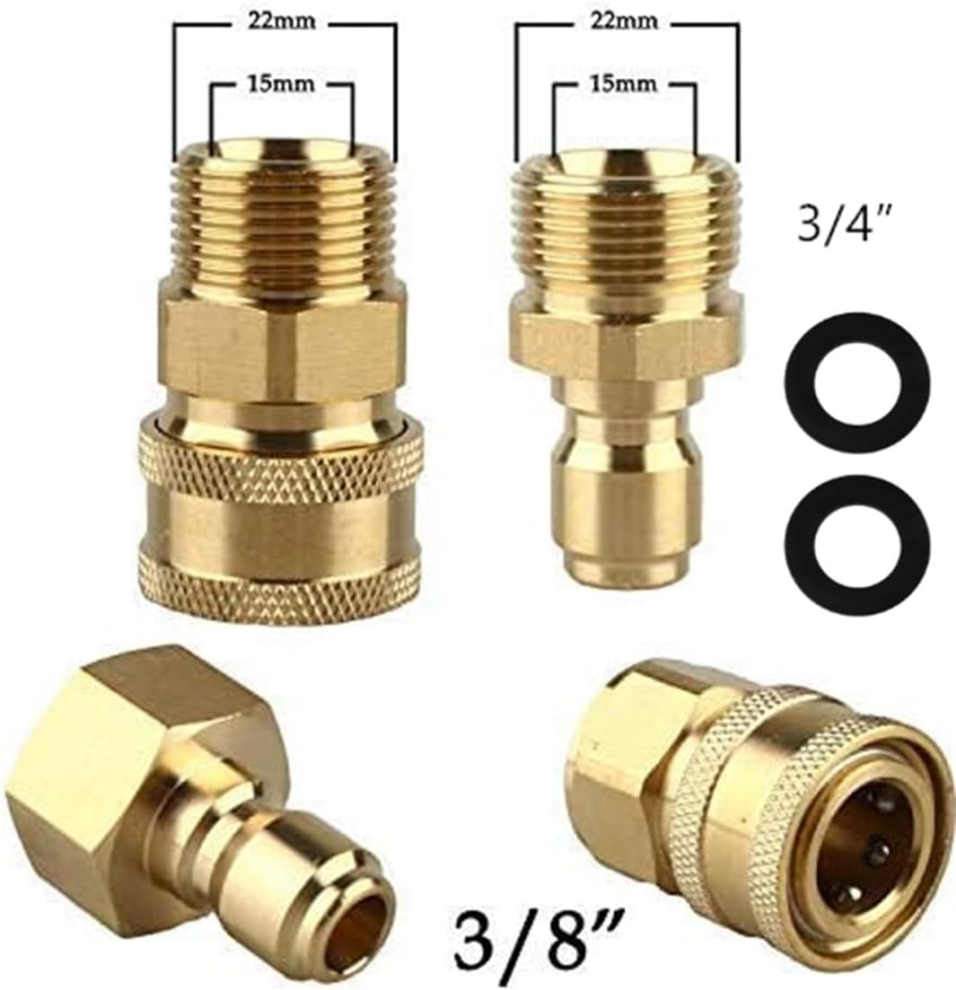 Set 4 adaptadores M22-15 para lavadora 5000 PSI