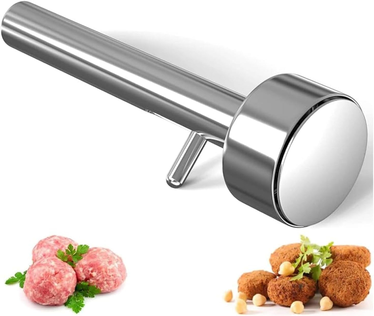 Cuchara prensa acero inox 1.6" para falafel