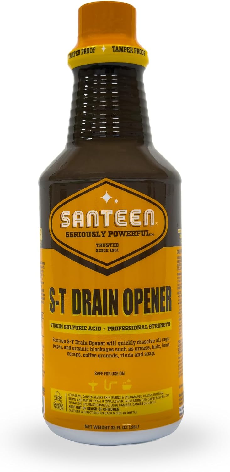 Abridor drenaje profesional 6 botellas 32oz PVC seguro