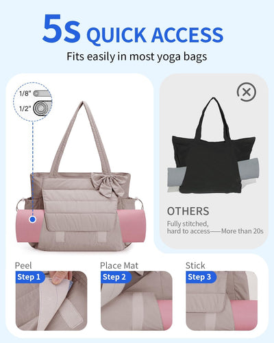 Bolsa mano lazo para vaso 40oz con bolsillo húmedo y esterilla yoga
