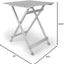 Mesa auxiliar aluminio 19.5x20x24.25" soporta 110lb camping