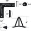 Patas mesa horquilla 4" metal negro 880lb