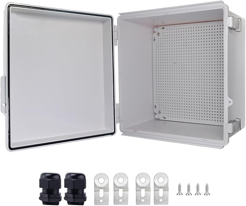 Caja eléctrica plástico ABS con pestillo acero inox